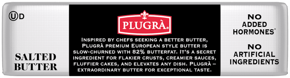 Plugrà Premium European Style Salted Butter, 8 oz Solid