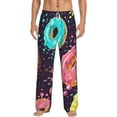 thumbnail image 2 of Picia Donuts1 Mens Soft Woven Cotton Elastic Waistband Sleep Pajama Pant Lounge Sleep Pant With Pockets And Drawstring-Medium, 2 of 9