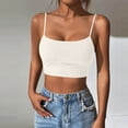 thumbnail image 2 of Diufon Camisole Tops for Women Summer Casual Scoop Neck Spaghetti Strap Crop Tank Tops Sleeveless Basic Top, 2 of 6