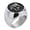 Silver, variant on Cast Wind Lion Head Men's Titanium Ateel Ring Ring