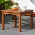 thumbnail image 4 of Outdoor Living and Style 19" Brown Kingsbury Eucalyptus Patio Side Table, 4 of 4