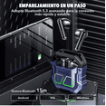 thumbnail image 2 of Audífonos Lenovo Thinkplus Xt81 Bluetooth 5.3 Gamer Tws Leds, 2 of 4