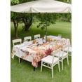 thumbnail image 3 of Outdoor Tablecloth with Umbrella Hole and Zipper, Fall Pumpkins Rectangle Table Cloth 52x70 Inch Waterproof Tablecloth, Thanksgiving Wildflowers Autumn Leaves Wood Picnic Table Cover for Patio, 3 of 7