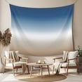 thumbnail image 2 of Navy Blue Beige Ombre Cream Tapestry for Bedroom Wall Hanging Tapestry, Modern Abstract Art Aesthetics Ceiling Backdrop Tapestries Poster Blanket Wall Decor for Teens Room Living Room Dorm 39" x 59", 2 of 8