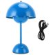 thumbnail image 1 of Desk Lamp Flower Bud Cordless LED Retro Rechargeable Touch Dimming 3 Color Temperatures Bedside Table Light for Bedroom Study Office Blue, 1 of 5