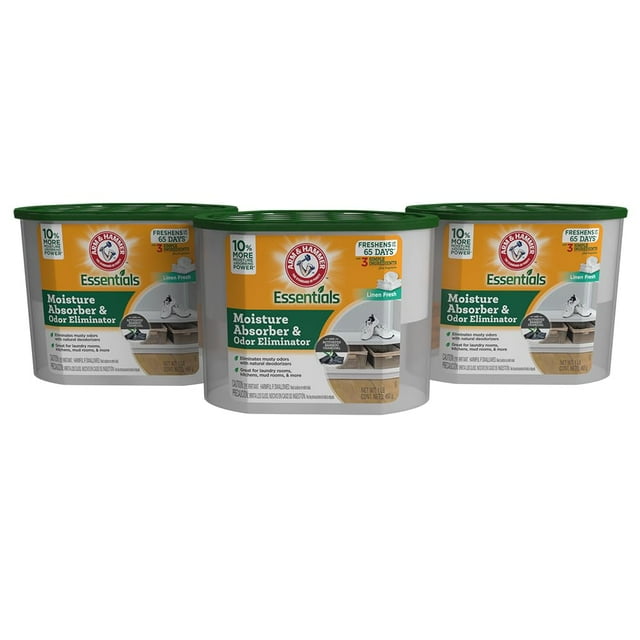 Absorbedor de humedad Tub Arm & Hammer Essentials, paquete de 3, 454 g