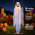thumbnail image 3 of 4ft Halloween Swing Ghost Decoration, Hanging Light-up Ghost Decor with RC, 8 Modes, Ideal for Halloween Party (E 4.9ft), 3 of 10