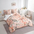 thumbnail image 3 of Manfei Leaf Plant Botanical Bedding Comforter Set 7pcs, Rustic Farmhouse Queen Bedding Sets, Vintage Western Fashion Queen Sheet Sets, Microfiber Bedroom Decor, 3 of 7