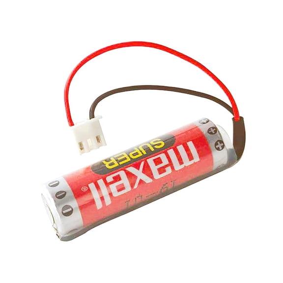 Original MAXELL ER6C AA 3.6V 1800mAh AA PLC Battery for FX F2-40BL with Plug