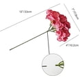 thumbnail image 2 of 10pcs Light Blue Fake Flowers Hydrangea Heads Silk Flowers with Stems for Mother's Day Easter Home Kitchen Wedding Decorations (vase not Include), 2 of 5