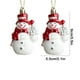 thumbnail image 3 of pstuiky Adornos navideños de muñeco de nieve, colgante pequeño para árbol de Navidad, cabaña de Papá Noel, decoración colgante, suministros de decoración, 3 of 6