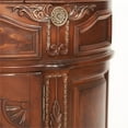 thumbnail image 6 of Michael Amini Cortina Wood Bedside Chest in Honey Walnut, 6 of 9