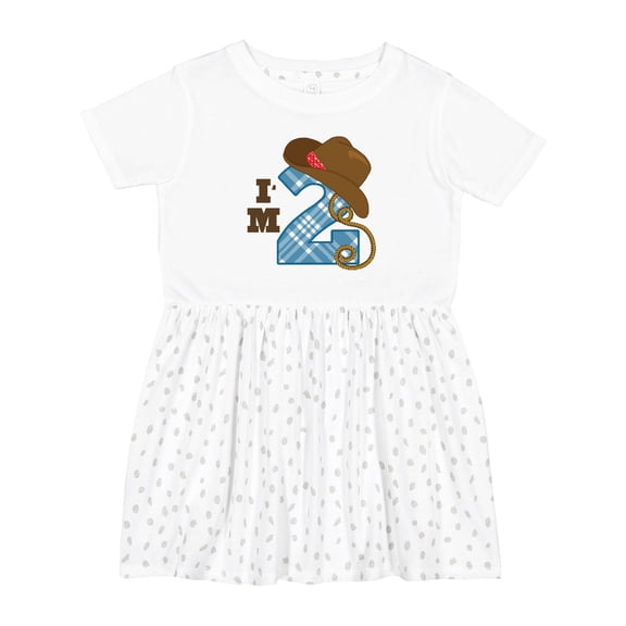 Inktastic 2nd Birthday Cowboy I'm 2 Two Year Old Girls Toddler Dress