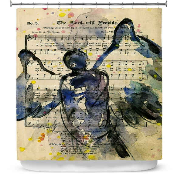 Shower Curtains 70" x 84" from DiaNoche Designs by Kathy Stanion - Calling All Angels XLIII