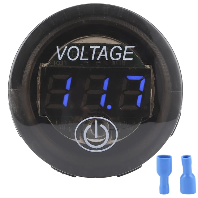 Digital Voltmeter, Car Voltmeter Easy Read Voltage Meter For Monitor The Voltage For Car Motorcycles, Boats Red,Blue,Green
