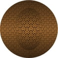 thumbnail image 1 of Ahgly Company Machine Washable Indoor Round Transitional Mahogany Brown Area Rugs, 8' Round, 1 of 7