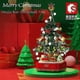 thumbnail image 2 of City christmas tree rotating music box building blocks friends santa claus led light shining xmas bricks toys for children girls, 2 of 5
