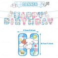 thumbnail image 4 of Sanrio-Decoración de globos para fiesta de cumpleaños de niños, suministros escolares con temática de Cinnamoroll, bandera para tirar, Charm, fila de pastel, 4 of 4