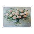 thumbnail image 2 of BZSMCE Vintage Area Rugs Beautiful Blush Roses Creative Area For Home, 2 of 7