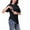 Black, variant on purcolt Women's Nursing Tops for Breastfeeding Maternity Shirts Double Layer Postpartum Tee Shirt Pregnancy Clothes