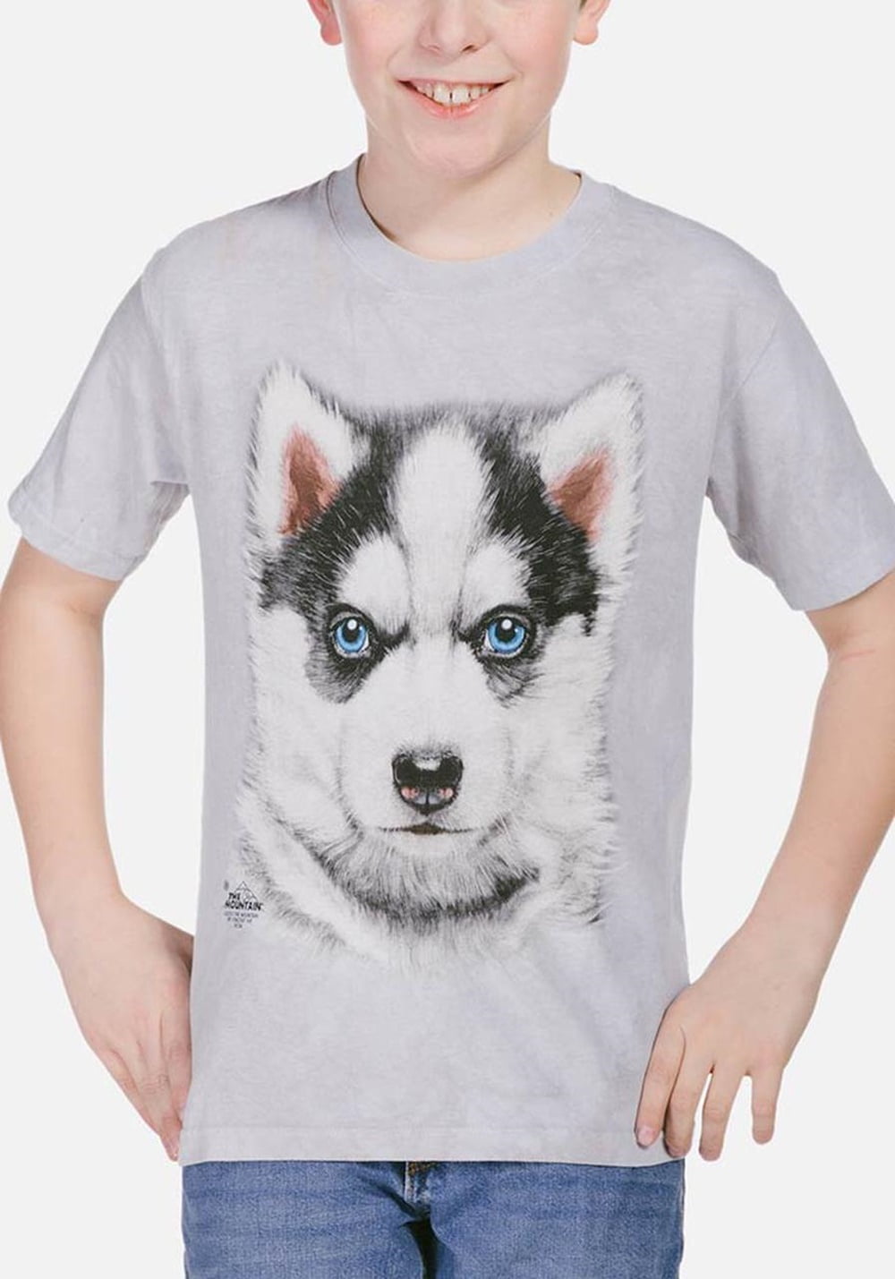 Kids Graphic Tee Youth T Shirt Siberian Husky Clothes for Girls