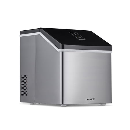 NewAir ClearIce40 Portable Countertop Clear Ice Maker Machine, Stainless Steel