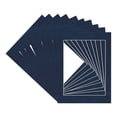 thumbnail image 3 of Navy Suede Picture Frame Mat for 20x24 Frames - Fits 16x20 Photos - 10 Mats, 3 of 7