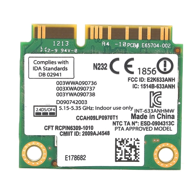 Tarjeta De Red Para Intel6300 DualBand 2.4/5GHz 802 A G N 450Mbps Mini Puerto PCIE Wifi