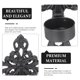 thumbnail image 3 of Set de 2 portavelas de pared OUNONA Matte Black Metal, 3 of 9