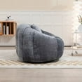 thumbnail image 3 of Bean Bag Chair, Lazy Sofa Chair with Pillows and Armrests, Durable Comfort Lounger High Back Bean Bag Chair Couch for Adults Kids Bedroom Living Room Playroom, Gray, 3 of 7
