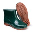 thumbnail image 4 of Botas de lluvia cortas de plástico 3508, zapatos de agua para mujer, tubo bajo, PVC, tendón de res, suela gruesa, forro polar, zapatos de trabajo de color sólido, botas de lluvia impermeables, 4 of 5