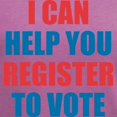 thumbnail image 3 of CafePress - I CAN HELP YOU REGISTER TO VOTE VOLUNTEER VOTER T - Women's V-Neck Dark T-Shirt, 3 of 4