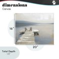 thumbnail image 4 of Stupell Industries Traditional Adirondack Chairs on Pier Canvas Art, 20 x 16, by Kim Curinga, 4 of 8