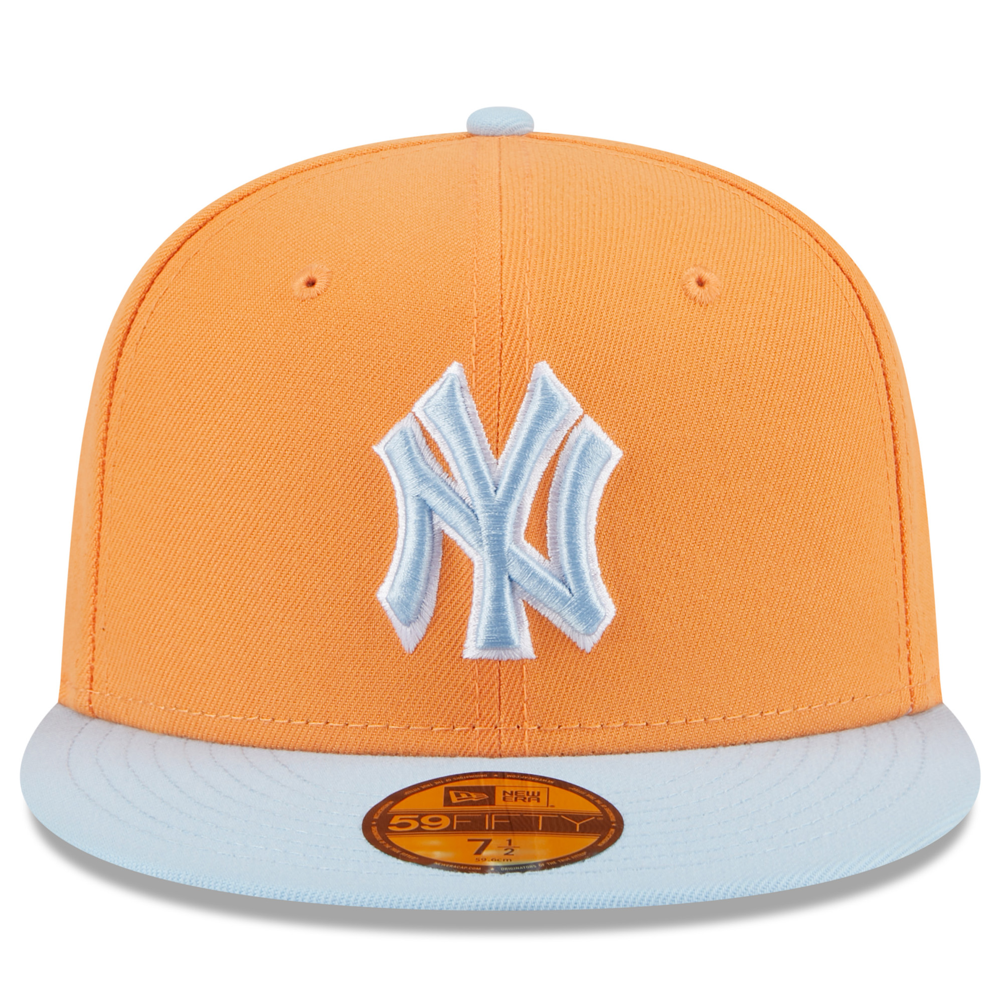 Men's New Era Orange/Light Blue New York Yankees Spring Color