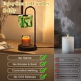 thumbnail image 5 of Candle Warmer Lamp with Timer Dimmer Vibrant Green Bamboo Stalks Leaves Abstract Artistic Spring Decor Candle Lamp Warmer for Jar Candle with 4 Bulbs Gifts for Women House Warming Gifts, 5 of 8