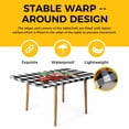 thumbnail image 4 of Christmas Red Truck Table Cloths for 5 Foot Rectangle Tables, Xmas Tree Bow Farm White Black Plaid Patio Waterproof Elastic Fitted Tablecloths, Washable Rectangular Table Cover for Camping, 4 of 8