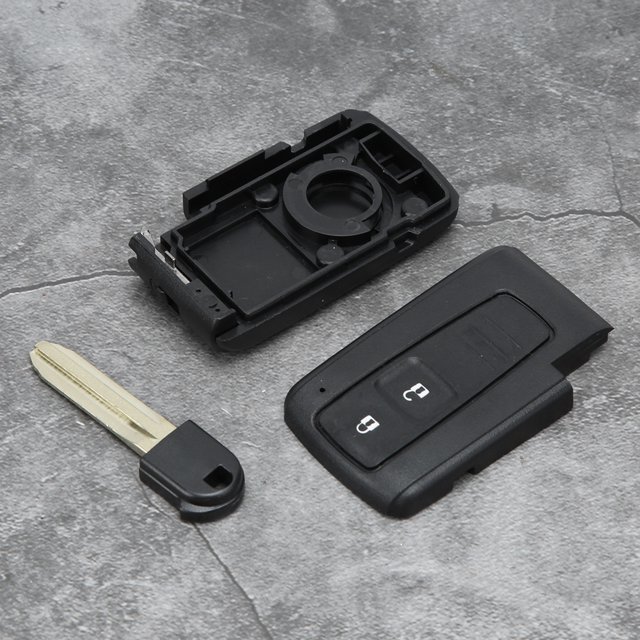 Key Shell, 2 Buttons Car Key Fob Case Cover Remote Key Shell With Key Embryo Replacement For Verso Prius For Car Key Shell Remote Key Shell Key Fob Case Key Fob Cover 2 Buttons
