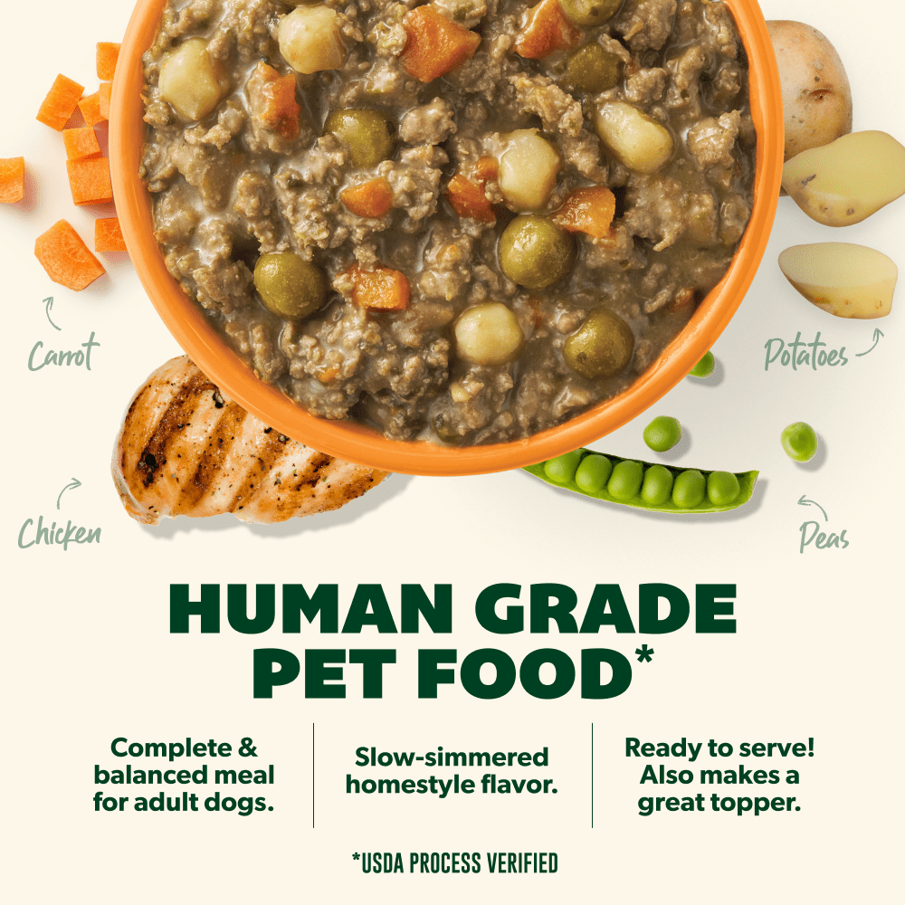 Your Pet's Kitchen Wet Dog Food Pouch, Chicken Pot Pie Recipe, 9 oz, Pack of 6