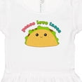 thumbnail image 4 of Inktastic Peace Love Tacos Girls Toddler Dress, 4 of 5