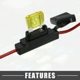 thumbnail image 5 of Unique Bargains 1 Set 20A Maximum Blade Style Fuse 10AWG Fuse Holder 10 Gauge Fuse Holder Blade Style Inline Fuse Holder, 5 of 6