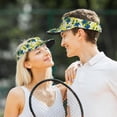 thumbnail image 7 of Daiia Lilies Flowers Pattern Sport Sun Visor Hats Visor Cap Adjustable Empty Top Baseball Cap Cotton Ball Caps for Women and Men, 7 of 7