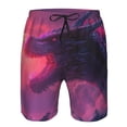 thumbnail image 3 of Salouo Mystical Dragon Under Moon Pattern Swim Trunks for Men,Men's Hawaiian Bathing Suit Swimsuits Quick Dry Swimming Board Shorts Beach Shorts with Pockets-Large, 3 of 6