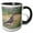 Black/White, variant on 3drose, Northern Flicker Male Feeding on Ground, Marion, Illinois, Usa., 11oz Mug