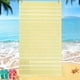 thumbnail image 5 of Toalla de playa grande 59x39 pulgadas | Toalla de baño de microfibra a rayas sin arena con bolsillo con cremallera | Absorbente ligero de secado rápido | Borlas ribeteadas | Para viajar, piscina, 5 of 6