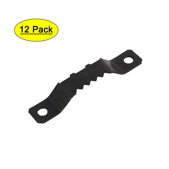 Uxcell 46mm x 8mm Black Metal Picture Frame Hangers, 12 Pack
