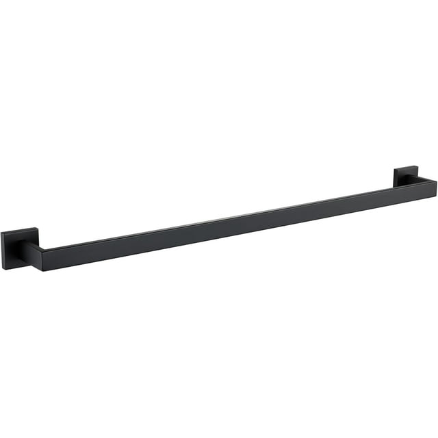 xianlin-32-Inche Long Towel Bars for Bathroom Wall Mounted, Matte Black Bath Towel Racks Stainless Steel Total-33.5\u201d Towel Rails for Kitchen Square Towel Holder Rods Hanger, A8804MB-8P1