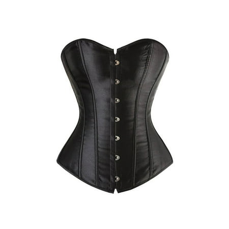 

hirigin Women s Boned Bustier Tops+Strapless Cross Tie Up Overbust Corset