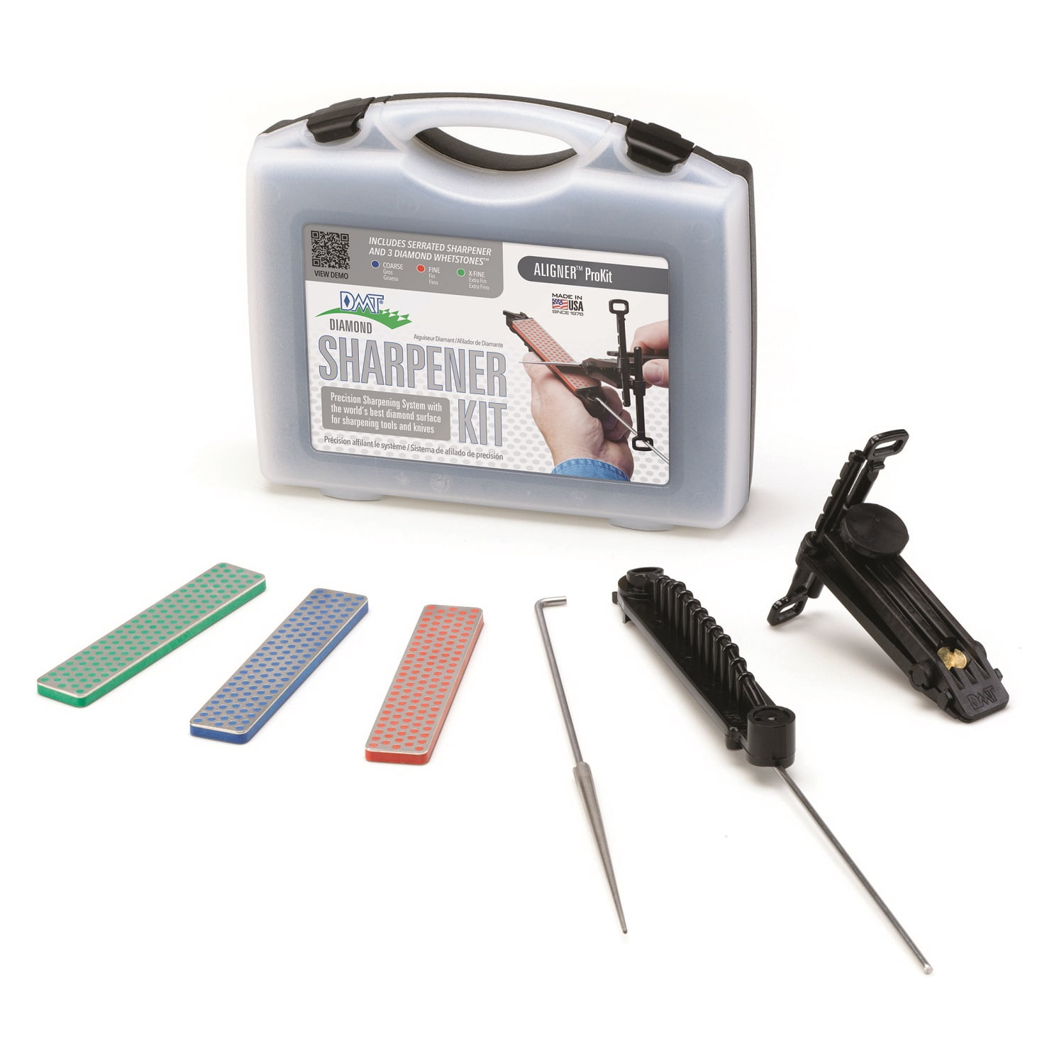 DMT Aligner ProKit Knife Sharpening Kit with Carrying Case