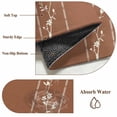 thumbnail image 6 of Brown Flowers Branch Area Rugs 6'x9', Washable Small Throw Rugs for Kitchen Dining room, Spring Summer Farmhouse Botanical Indoor Outdoor Rug Non-Slip Low Pile Carpet Runner Reversible Floor Mats, 6 of 8