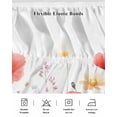 thumbnail image 5 of Pastoral Flowers Bed Skirt Colorful Floral Leaves Plants Watercolor Bed Skirts Queen Size 18 Inch Drop, Wrap Around Dust Ruffle&nbsp;Bedskirt with Adjustable Elastic Belt for Queen Size Beds, 5 of 7